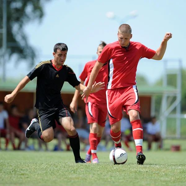 Nagybajom - Liceul Sportiv under 18 soccer game — Stock Photo, Image