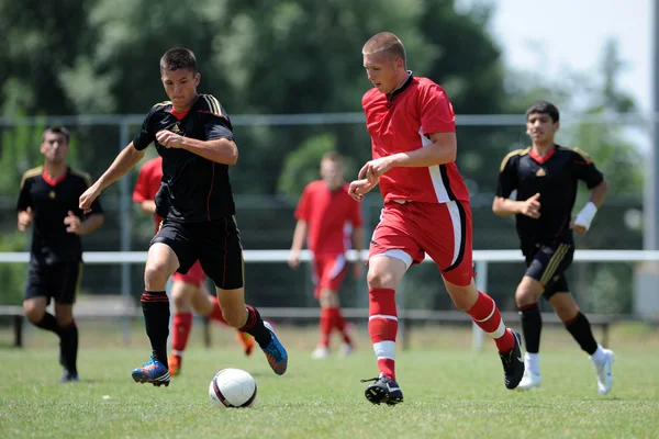 Nagybajom - Liceul Sportiv under 18 soccer game — Stock Photo, Image