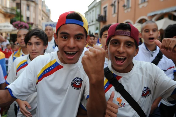 Festival de Futebol Juvenil Cerimônia de Abertura — Fotografia de Stock