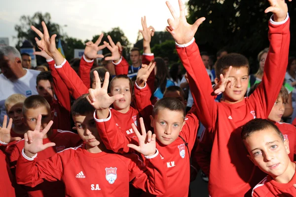 Gençlik futbol Festivali açılış töreni — Stok fotoğraf