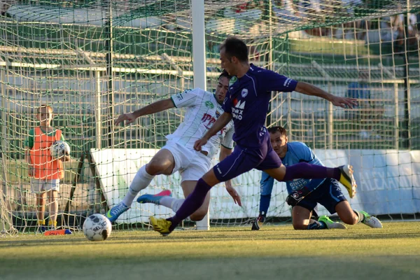 Jönköpings Södra - Kecskemét fotbollsmatch — Stockfoto