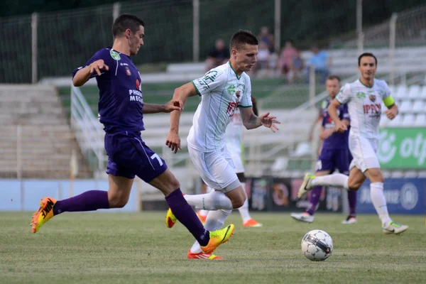 Jönköpings Södra - Kecskemét fotbollsmatch — Stockfoto