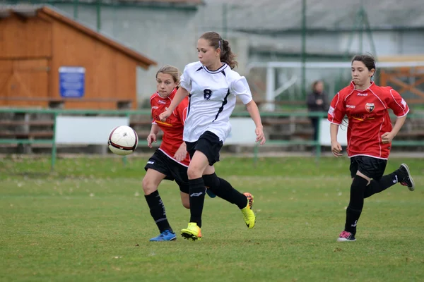 Mädchenfußball — Stockfoto