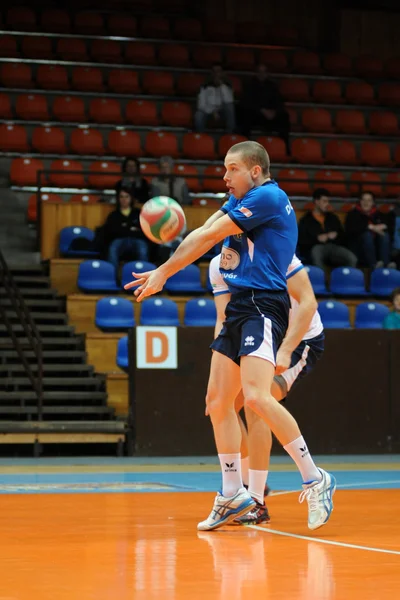 Jönköpings Södra - Sümeg Volleyboll spel — Stockfoto