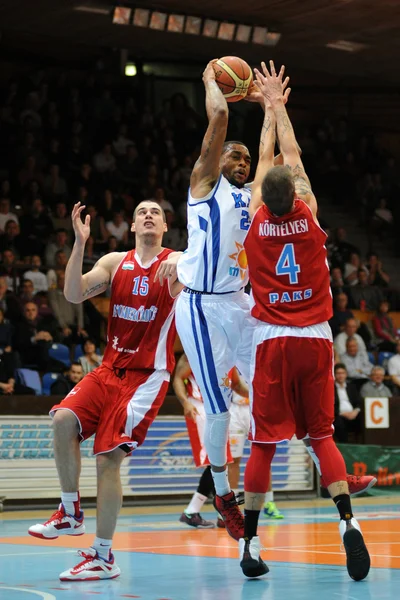 Kaposvar - Paks Basketball Spiel — Stockfoto