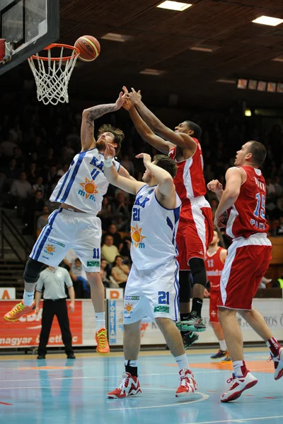 Kaposvar - Paks basketball game — Stock Photo, Image