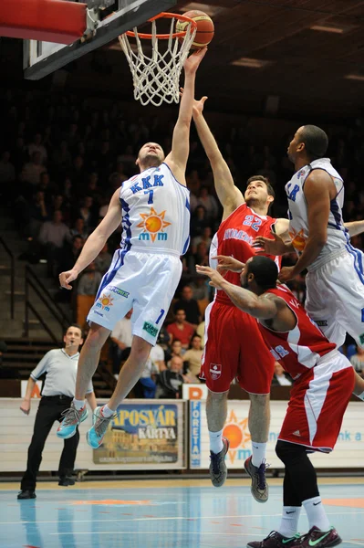 Kaposvar - Paks partita di basket — Foto Stock