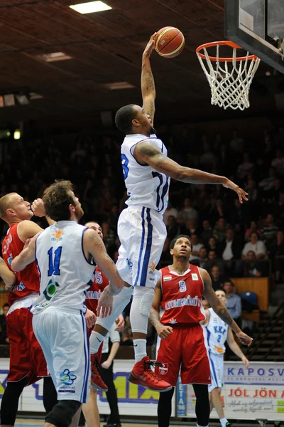 Kaposvar - Paks partita di basket — Foto Stock