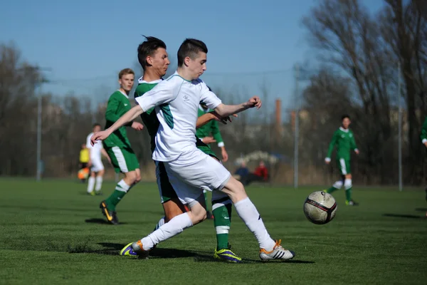 Jönköpings Södra - ferencvaros under 17 fotbollsspel — Stockfoto