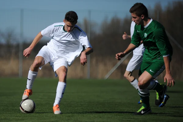 Jönköpings Södra - ferencvaros under 17 fotbollsspel — Stockfoto