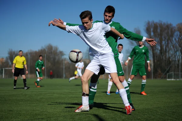 Kaposvár - Ferencváros alatt 17 foci játék — Stock Fotó