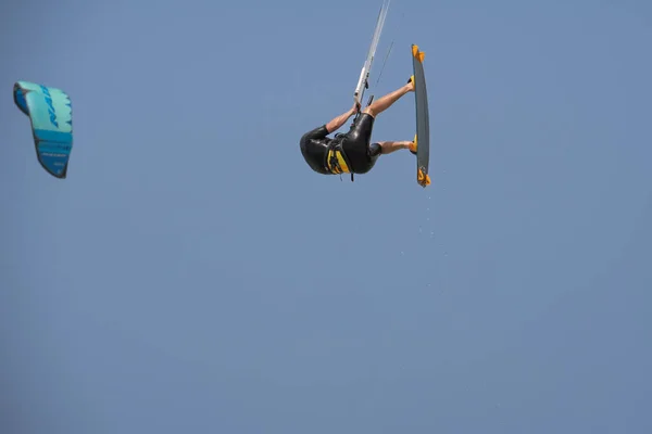 Kitesurfing Surfers All Ages Train Mediterranean Israel Ashkelon January 2022 — Stock Photo, Image