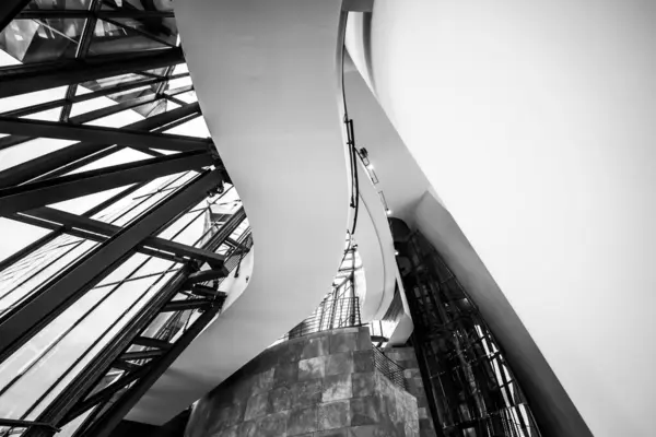 Bilbao Hiszpania Maj 2022 Wnętrze Muzeum Guggenheima — Zdjęcie stockowe