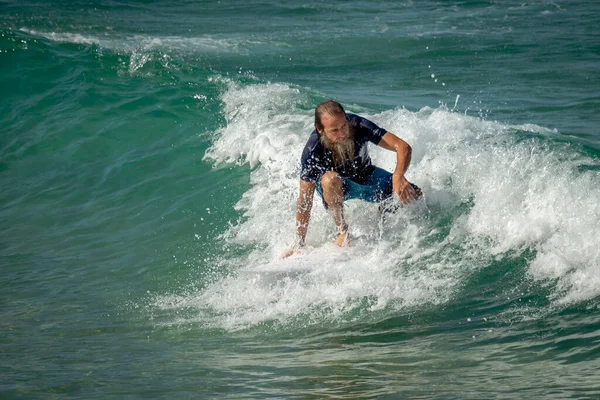 Surfing Surfers All Ages Train Mediterranean Israel Ashkelon May 2022 — стоковое фото