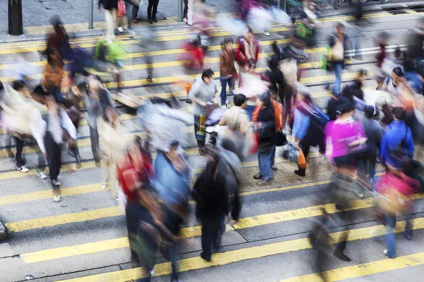 Straat Overstekende in hong kong — Stockfoto