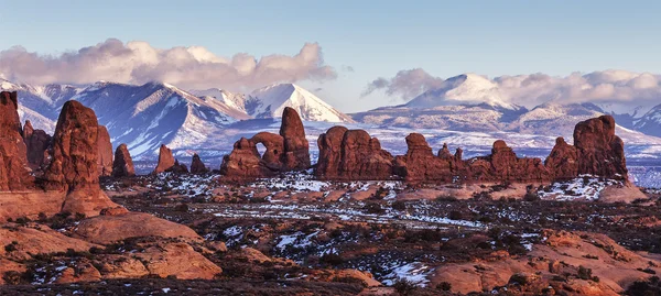 Věžička oblouk, utah — Stock fotografie