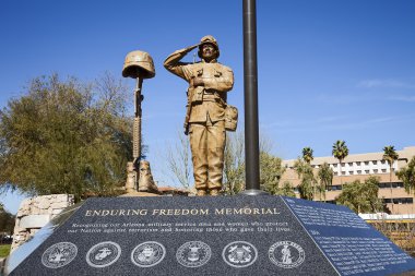 Statue of American Soldier clipart