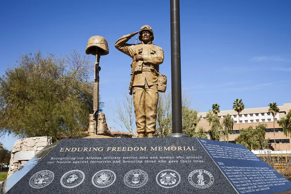 美国士兵的雕像 — 图库照片
