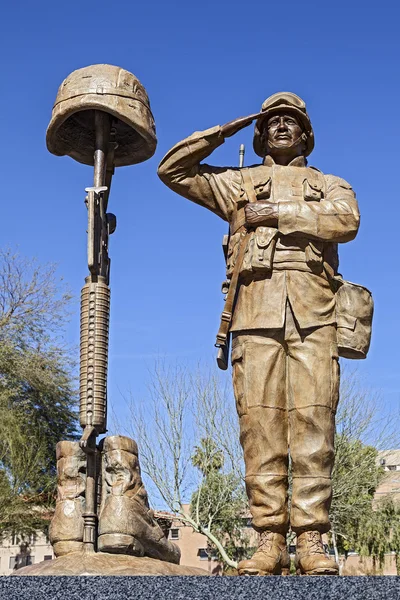 美国士兵的雕像 — 图库照片