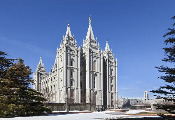 Templo Mórmon - O Templo de Salt Lake, Utah — Fotografia de Stock