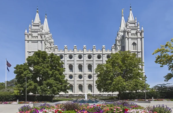 Templo Mormón - El Templo de Salt Lake, Utah — Foto de Stock