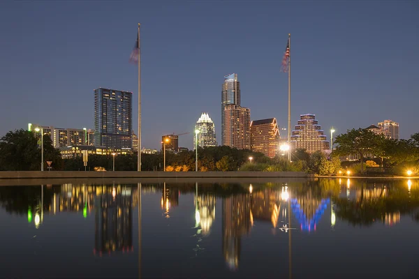 Austin à noite, texas — Fotografia de Stock