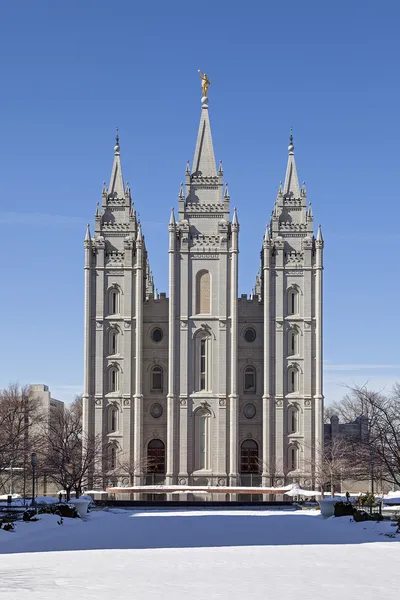 O Templo de Salt Lake em Utah — Fotografia de Stock