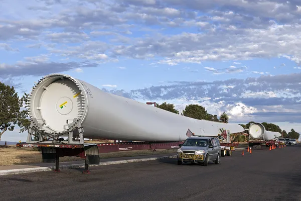 Transport Wind Turbines Blades — Stock Photo, Image