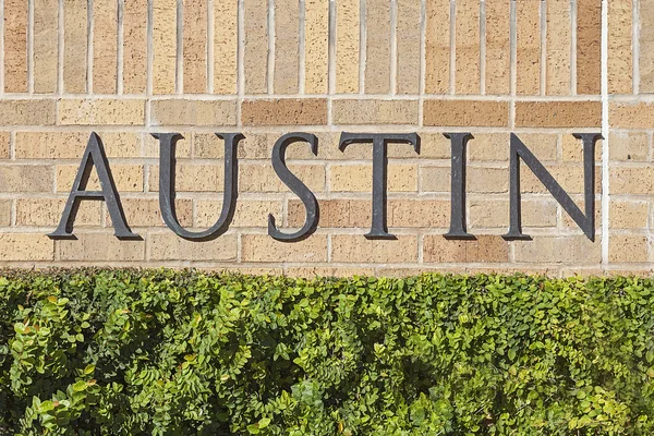 Austin Text Sign — Stock Photo, Image