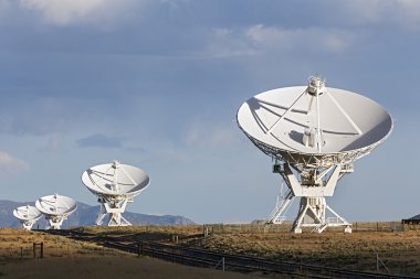 Very Large Array Satellite Dishes clipart