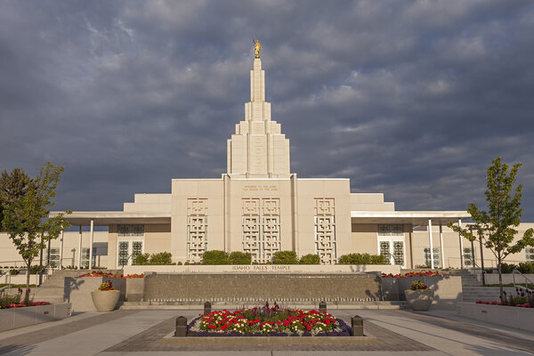Mormon Temple in Idaho Falls, ID