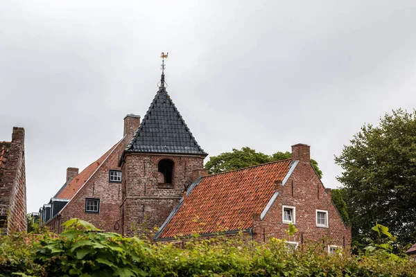 Church Tower Bush Front — Stock Photo, Image