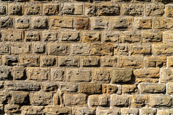 Масивні Високі Стіни Старого Середньовічного Замку — стокове фото