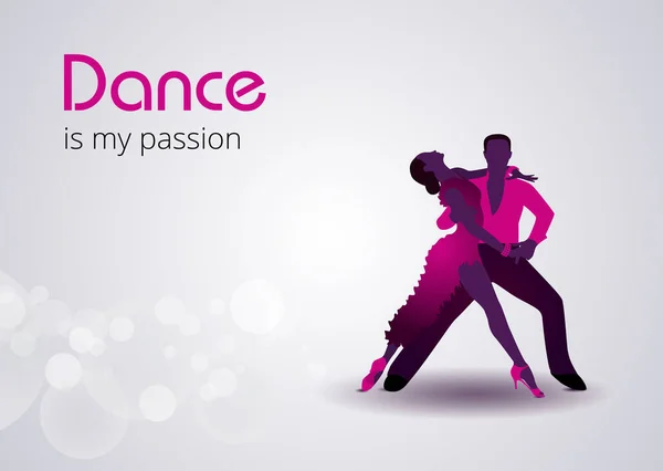 Tanz Ist Meine Leidenschaft Vector Poster Perfekt Für Tanzstudio Performance — Stockvektor