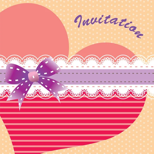 Modèle de carte d'invitation — Image vectorielle