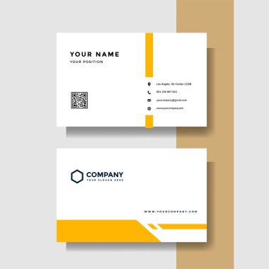 Profesyonel yaratıcı kartvizit vektör şablonu