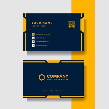 Profesyonel yaratıcı kartvizit vektör şablonu