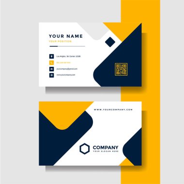 Profesyonel yaratıcı kartvizit vektör şablonu