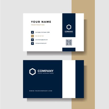 Profesyonel yaratıcı kartvizit vektör şablonu