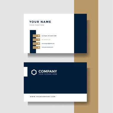 Profesyonel yaratıcı kartvizit vektör şablonu