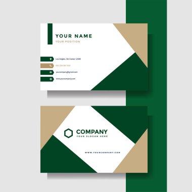 Profesyonel yaratıcı kartvizit vektör şablonu