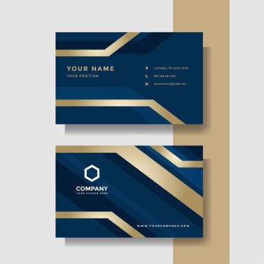 Profesyonel yaratıcı kartvizit vektör şablonu
