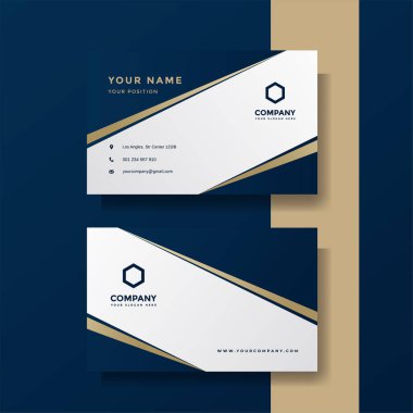 Profesyonel yaratıcı kartvizit vektör şablonu