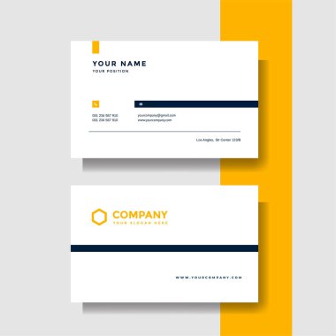 Profesyonel yaratıcı kartvizit vektör şablonu