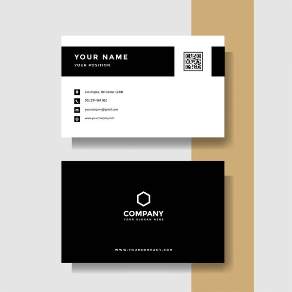 Professional Creative Business Card Vector Template — Stock Vector