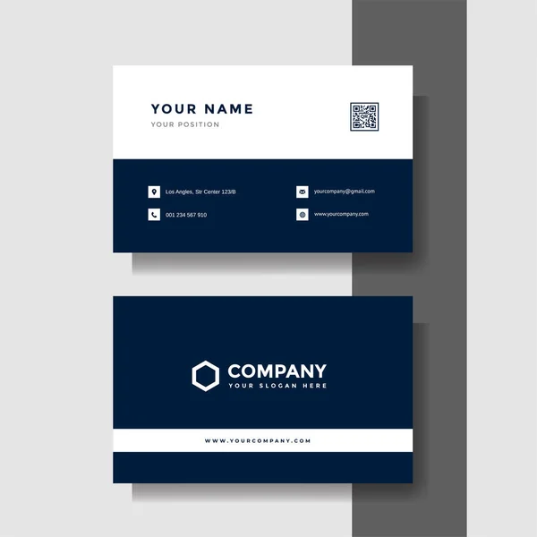 Professional Creative Business Card Vector Template — Stock Vector