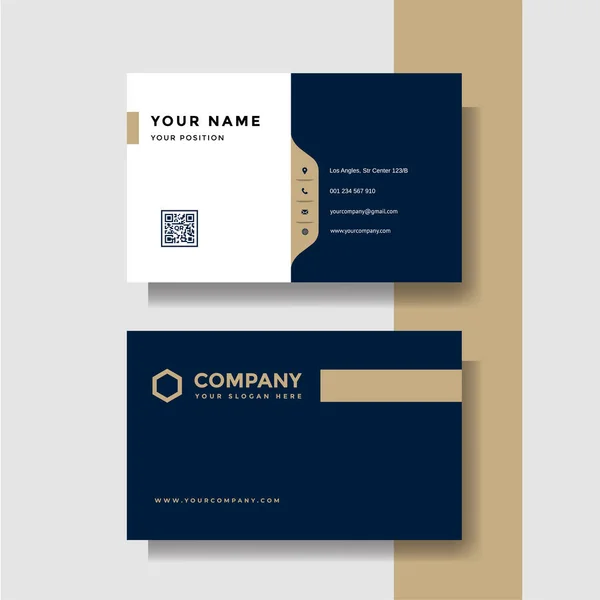 Professional Creative Business Card Vector Template — Stock Vector