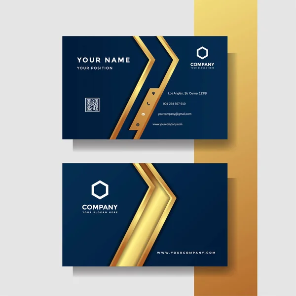 Professional Creative Business Card Vector Template — Stock Vector