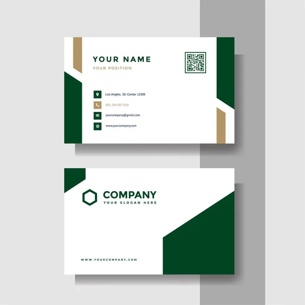 Professional Creative Business Card Vector Template — Stock Vector