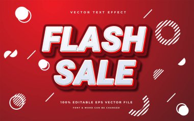 flash sale düzenlenebilir metin efekti